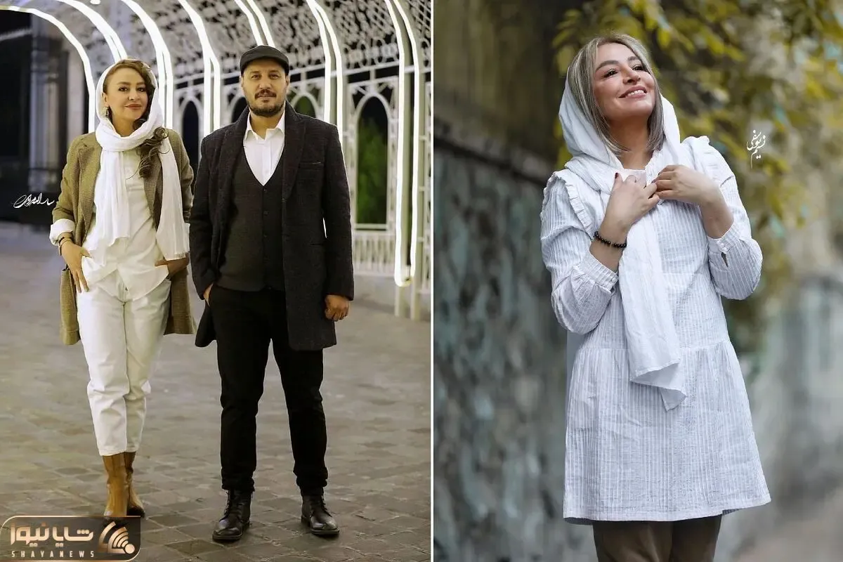 مه لقا باقری با ظاهری که از شرق رفت اروپا روز به روز بیشتر تغییر میکنه؛ ست با همسرش!