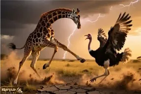مستند حیات وحش؛ نبرد مذبوحانه دو لنگ دراز ساوانا با یکدیگر