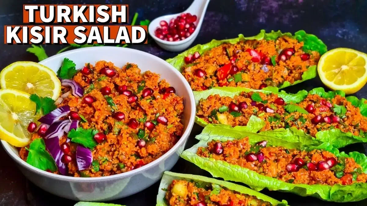 طرز تهیه ی سالاد بلغور ترکی یا کیسیر؛ خوشمزه و فوق العاده دلبر