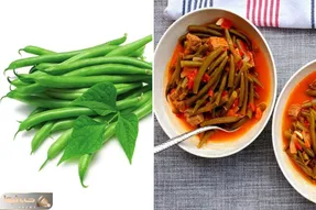 طرز تهیه خوراک لوبیا سبز خوشمزه و لذیذ / وسط بهاره لوبیا سبزای تر و تازه رو دریاب