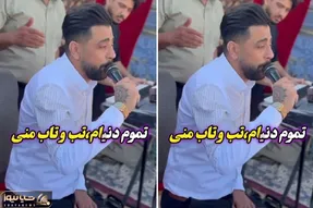آواز احساسی؛ آقاهه تو عروسی چه با عشق آهنگ تموم دنیا و تب و تاب منی رو خوند