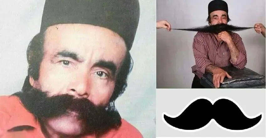 (عکس) محمد علی نژاد (محمد بارو) رکوردادر سبیل دراز درگذشت