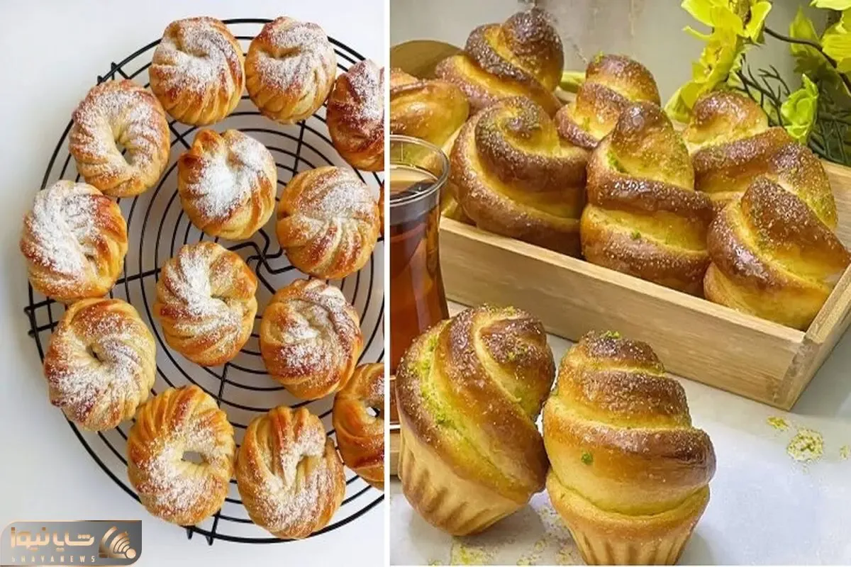 طرز تهیه نان شکری خوشمزه با پف زیاد / یه شیرینی لطیف با طعم عالی