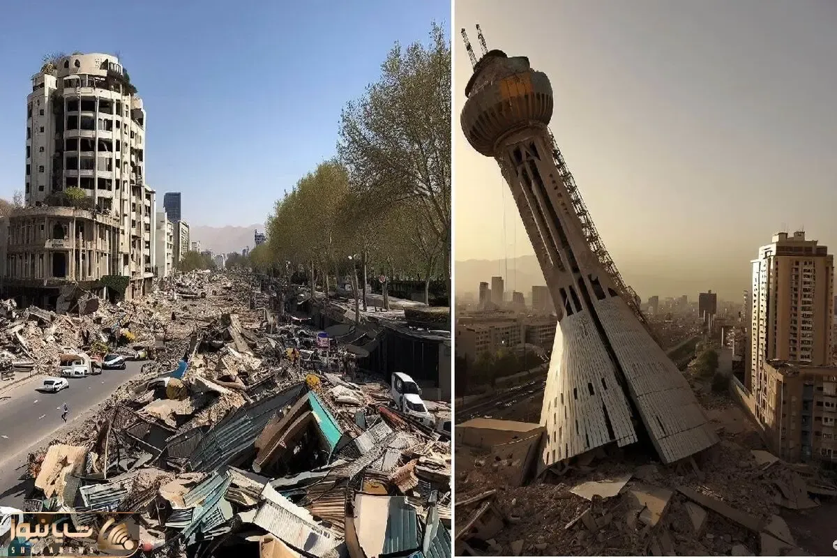 به بهانه زمین لرزه امروز تهران؛ فردای زلزله 7 ریشتری تهران از نگاه هوش مصنوعی