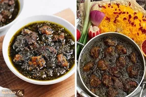 طرز تهیه خورش آلو اسفناج به روش اصیل / طعم عالی این غذای خوشمزه رو امتحان کن