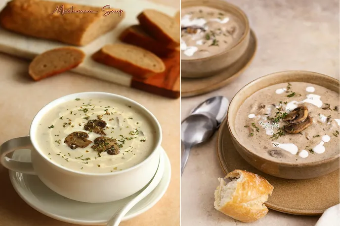 سوپ شیر و قارچ مجلسی با مرغ؛ فوت و فن های خوشمزه تر شدنش
