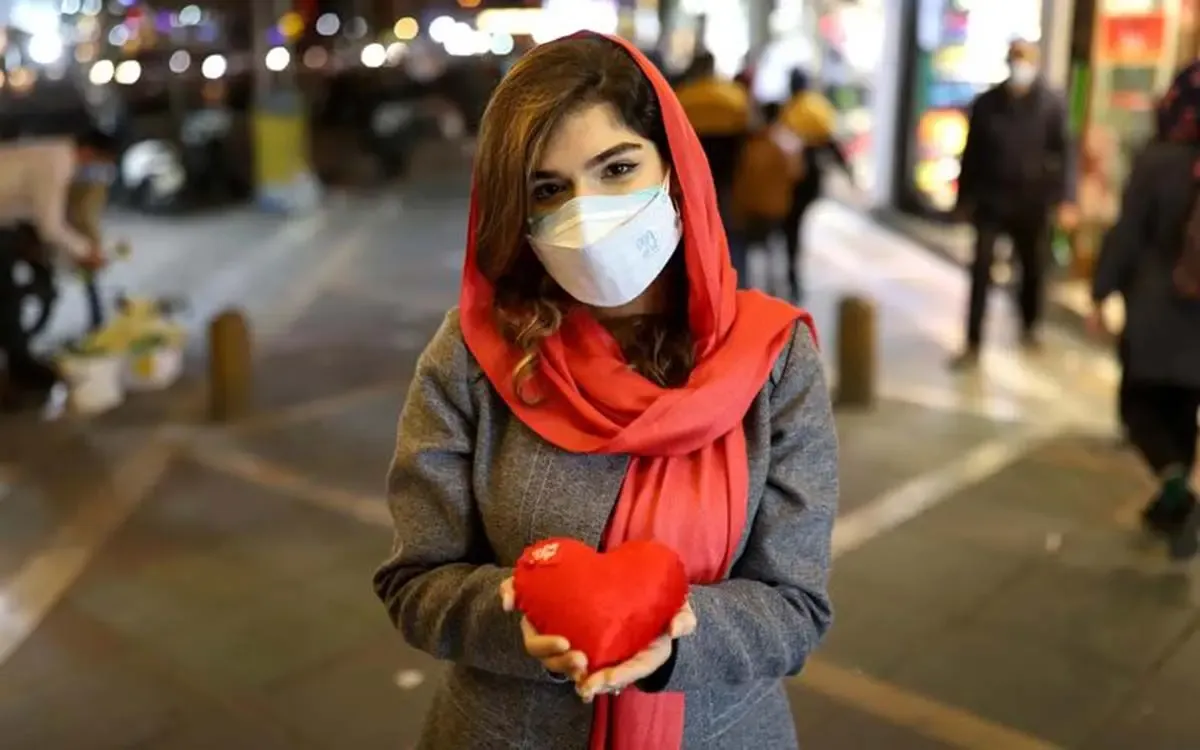 تصاویر جالب از جشن ولنتاین در دوران کرونا