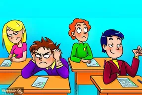 بازی فکری؛ اگه همه باهوشا پیشت به هق هق افتادن دانش آموز متقلب رو پیدا کن!