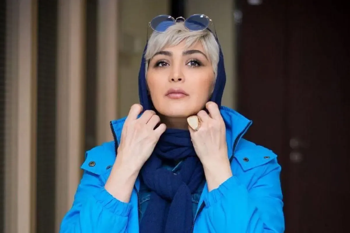 ژست مریم معصومی در اتاق گریم + عکس
