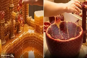معماری خلاقانه؛ روشویی های گیاهی خانه اشراف که به عنوان ماسک صورت عمل میکنن