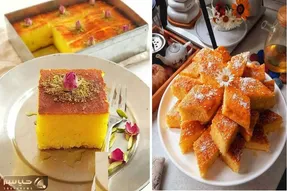 طرز تهیه کیک باقلوایی / عطر و طعم فوق العاده همراه با بافت لطیف و عالی