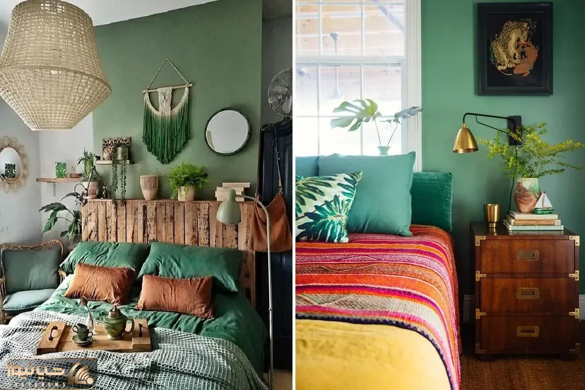 سبز که فقط زیتونی و چمنی نیست بیا با رنگ مریم گُلی اتاق خوابتو خوشگل دیزاین کن