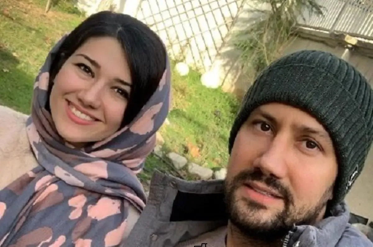 عکس دیده نشده همسر شاهرخ استخری با لباس عروس!