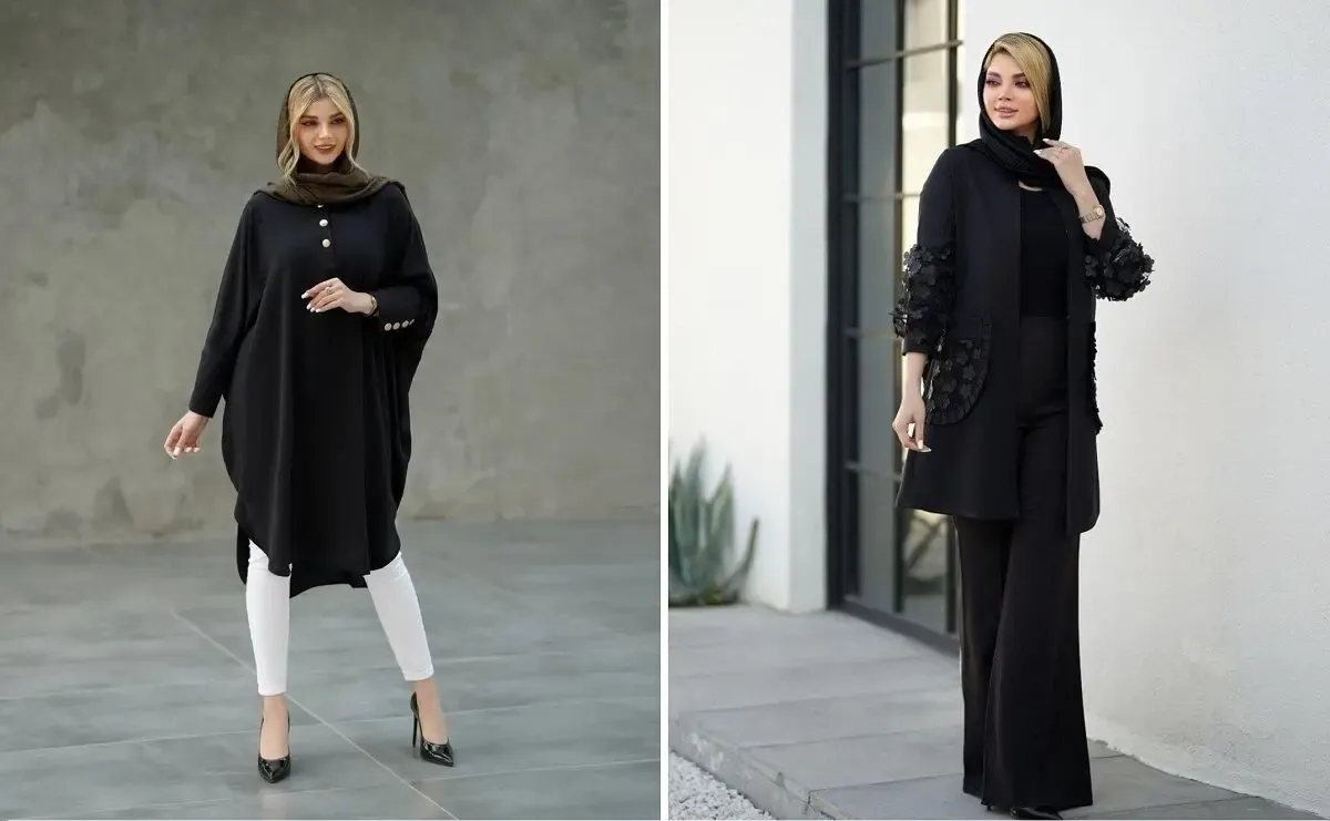 مانتوی مشکیُ با شلوار چه رنگی ست کنیم؟