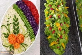 ایده های خلاقانه؛ روش های ساده و کاربردی برای تزئین سالاد کاهو
