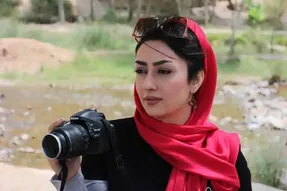 عکس برگ ریزون الهام طهموری!