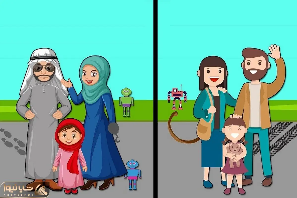 بازی فکری؛ خانوادهای که ربات است را پیدا کنید