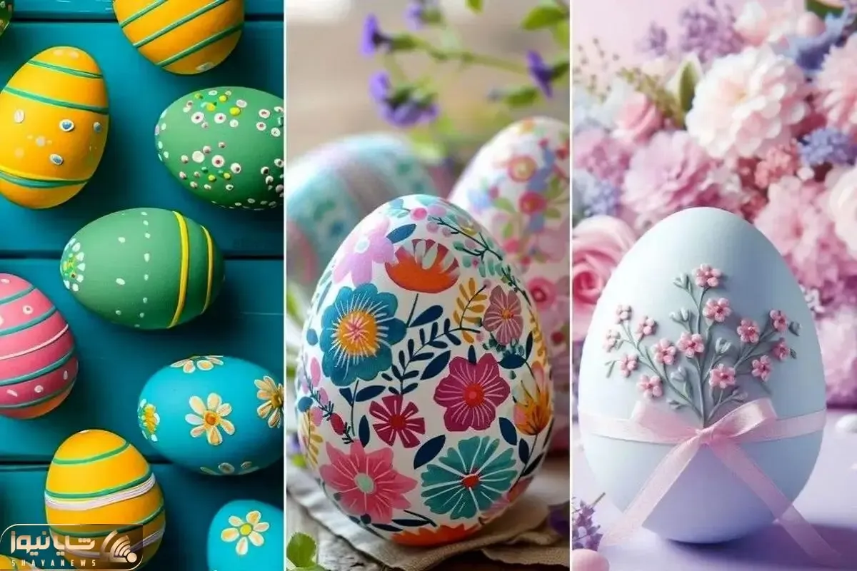 ایده تزیین تخم مرغ هفت سین عید 1405؛ طراحی های رنگ و لعابی و جون دار برا یه سفره جذاب