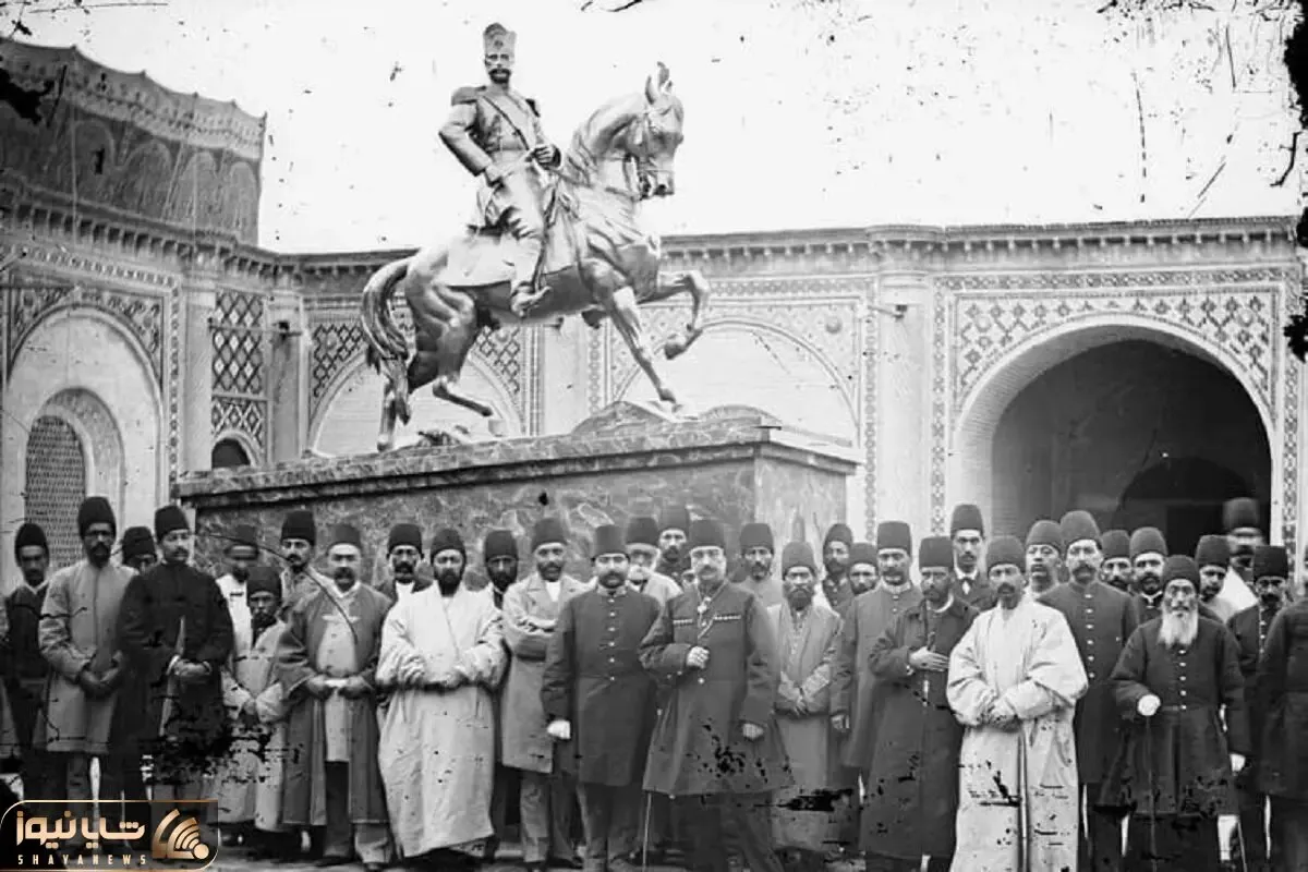 یک عکس یک روایت؛ پیکره ناصرالدین شاه اولین تندیس ساخته شده در ایران به اسلحه بدل شد