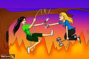 بازی فکری؛ اگه اینیشتنی هستی برای خودت بگو تو دعوای دوتا جاری کی برنده میشه؟