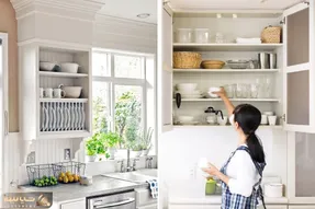 نحوه چیدمان کابینت مخصوص خانوم های باسلیقه و کدبانو / فضای کابینت ها رو سه برابر کن