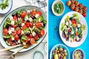طرز تهیه سالاد یونانی / یه شام سبک اما مقوی واسه شبای گرم تابستون