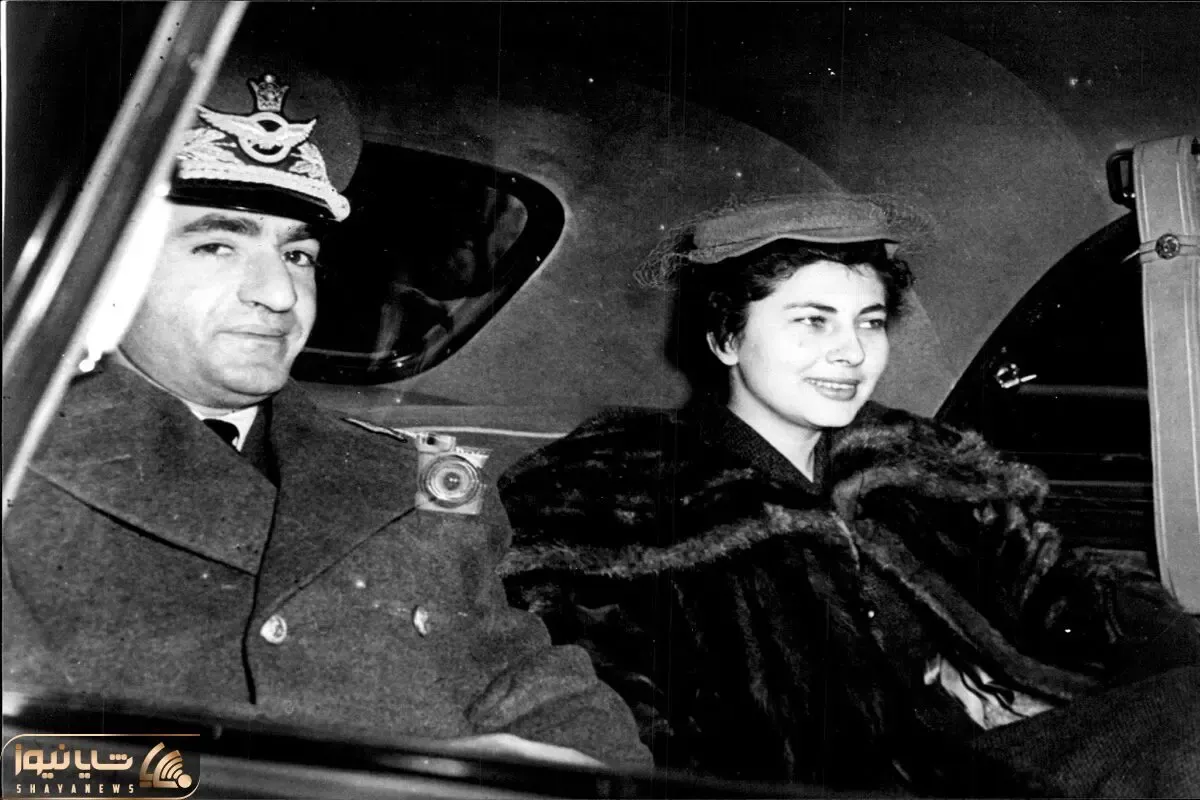 سفر به ایام قدیم سال 1330؛ فندک گرفتن محمدرضا پهلوی زیر سیگار همسرش