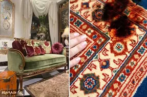 ای خدا حواسم پرت تلفن شد اتو موند رو فرش سوخت / ناراحتی نداره چاره سوختگی فرش اینجاست