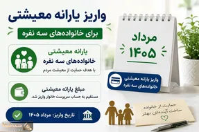 یارانه معیشتی مرداد؛ واریز ۴,۲۰۰,۰۰۰ تومان برای خانواده های سه نفره