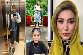 فریبا نادری با شلوار خوشرنگ و ترور شدش پَر ریزوندا؛ باید چشارو مالید و دوباره دقت کرد!