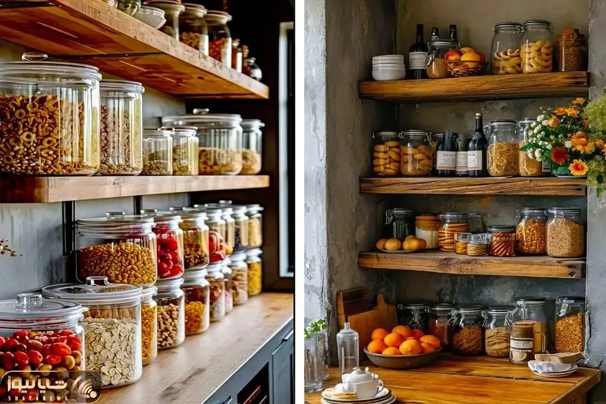 مدل های متنوع بانکه حبوبات برای آشپزخانه مدرن / ایده های شیشه ای با نحوه چیدمانشون