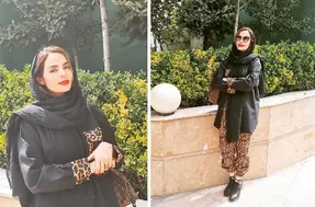 تیپ جذاب سپیده خداوردی با شلوار پلنگی و کوتاه!