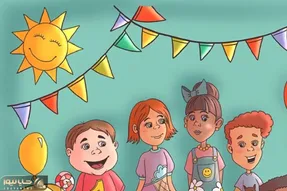 بازی فکری؛ باهوشا صف بکشن جلو و تو پایکوبی بچه ها شونه، بستنی و خط کش رو پیدا کنن