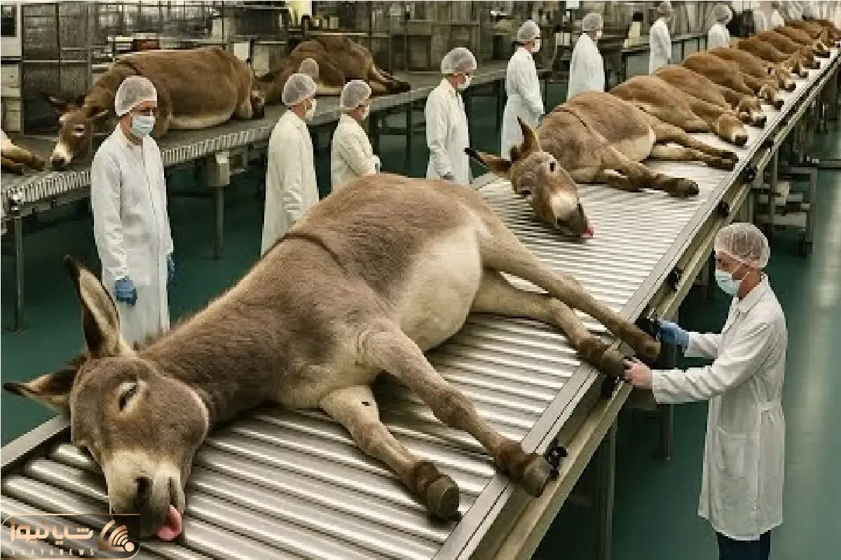 فرآوری الاغ؛ سفر بی بازگشت خر محتضر در دل مزارع صنعتی برای بهره برداری اعضاش