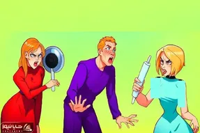 بازی فکری؛ اگه افت مفت داره بت بگن چیزی بلد نیستی بگو زن این آقا کیه و با چی کتک میخوره