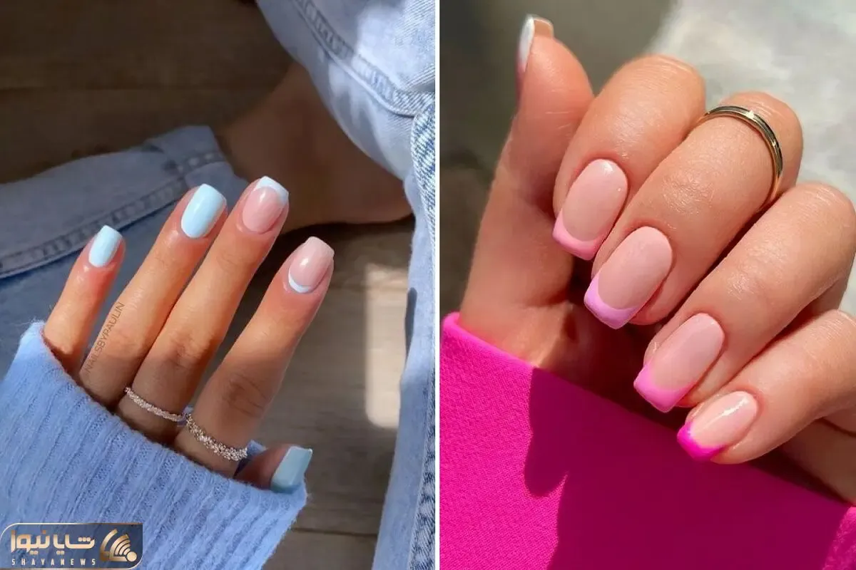لاکچری ترین لاک ناخن های فرنچ اینجورین جذاب و رنگی / یادت میدم چجوری خودت فرنچ بزنی