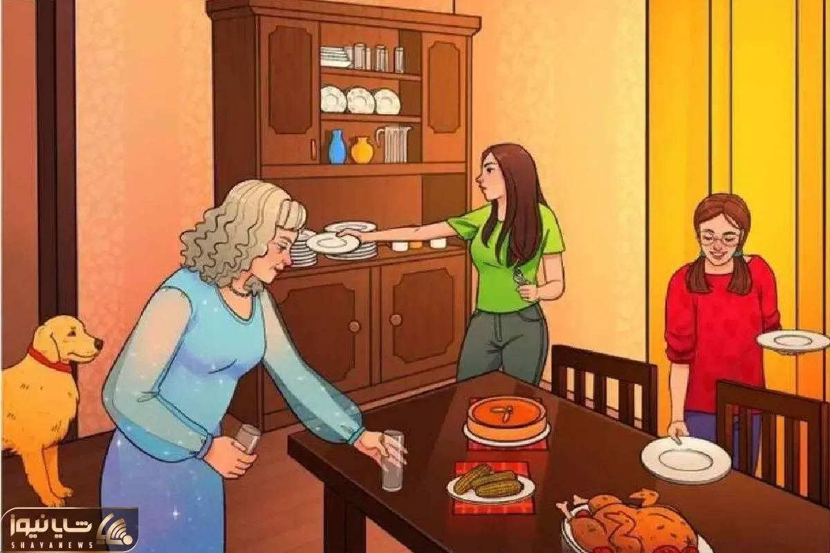 بازی فکری؛ اگه هوش تنفس میکنی در ۳ ثانیه بگو مشکل شام مادر و دختری چیه؟
