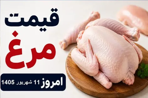 قیمت مرغ امروز چهارشنبه 11 شهریور 1405 | مرغ منجمد چند؟