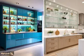 انواع کابینت شیشه ای با آخرین طراحی های مدرن؛ نمایی متفاوت برای خانه ای پر سلیقه