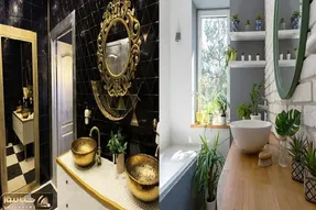 سرویس بهداشتی لوکس و شیک/ راهنمایی برای طراحی و تزئین فضای کوچک و بزرگ