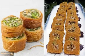 طرز تهیه باقلوا شعریه / یه دسر عربی فوق العاده خوشمزه که راحت و سریع آماده میشه