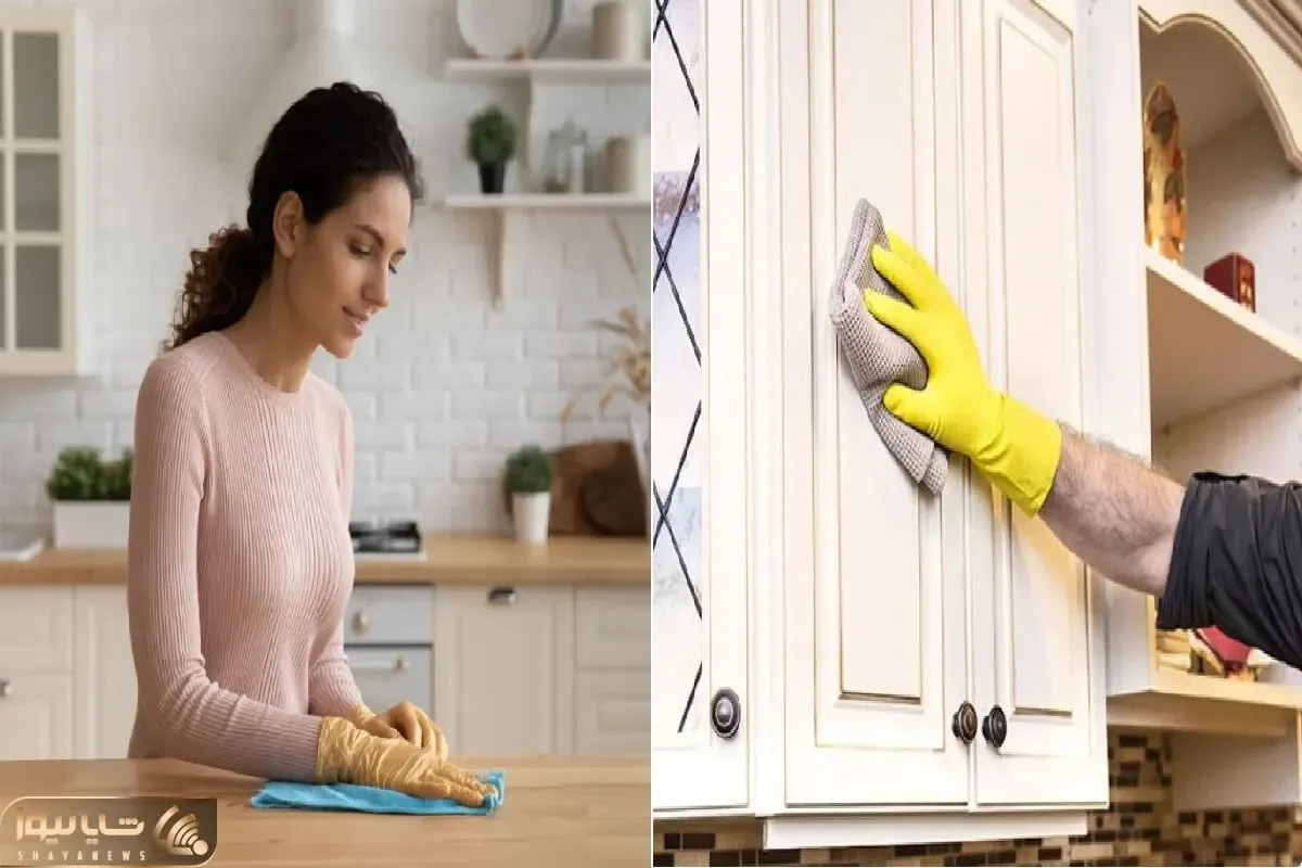صفر تا صد از بین بردن لکه های سمج چربی از روی کابینت/ با مواد طبیعی تار و مار کن