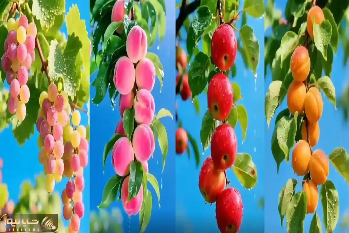 کشاورزی نوین؛ میوه های بی نقص و خوش تراش این مزرعه مال بهشتن بذرشونو فرشته ها کاشتن