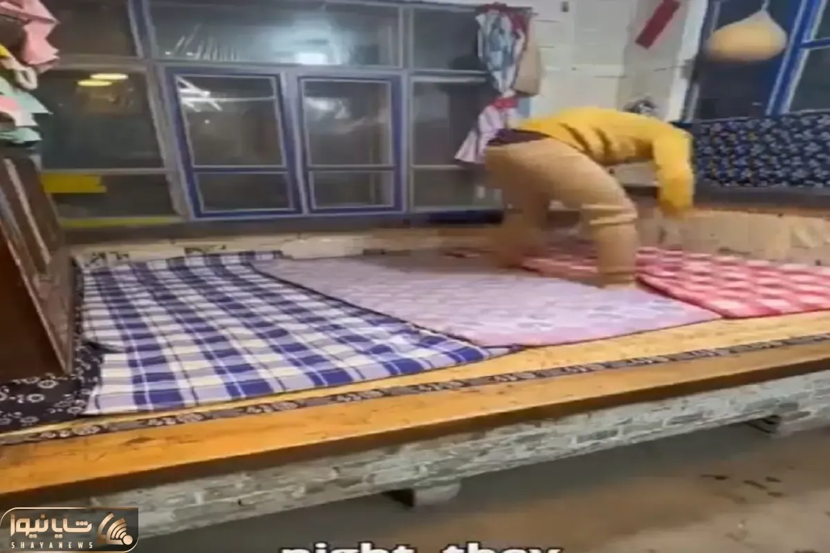 معماری خلاقانه؛ تخت گرم شو درست کردن زیرش آتیش روشن میکنن روش میخوابن بخاری نمیخوان