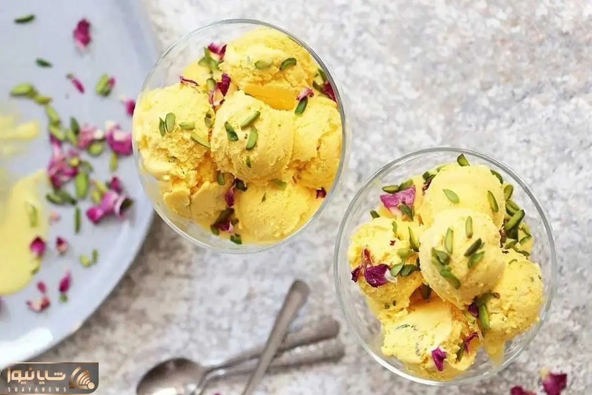 آموزش آشپزی؛ طرز تهیه بستنی سنتی زعفرانی با همه نکات