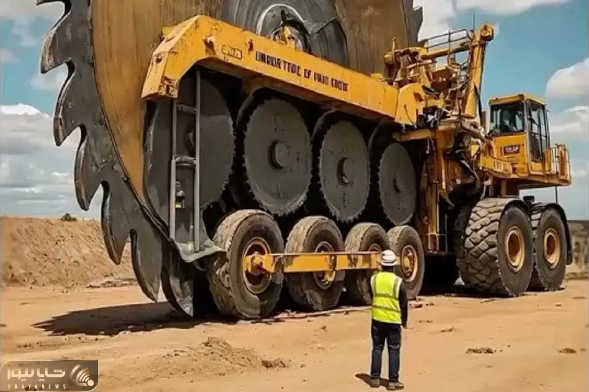 ابزارآلات غول پیکر؛ بیل‌ مکانیکی با بازوی هیدرولیکی ۱۰۰تن خاک تو ۲ثانیه جابه‌جا کرد