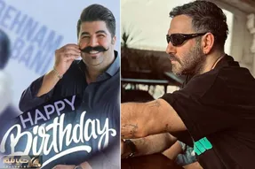نیما شعبان نژاد تو کنسرت و تولد بهنام بانی با پیراهن راک اند رولی و مدل مو آیسانی