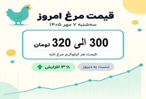 قیمت مرغ امروز سه شنبه 7 مهر 1405 / فیله مرغ کیلویی چند؟