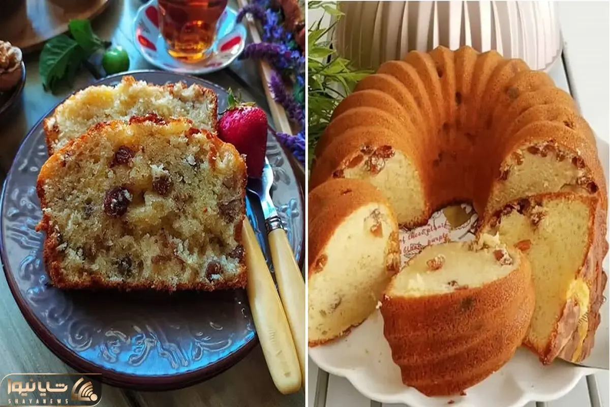 طرز تهیه کیک کشمش و گردو با فر و بدون فر / یه کیک خونگی راحت با طعم فوق العاده