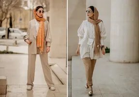 با استایل مینیمال و کرم یه تیپ باحال بساز؛ دیگه دوره مانتوهای زَلم زیمبو دار سر اومده ها
